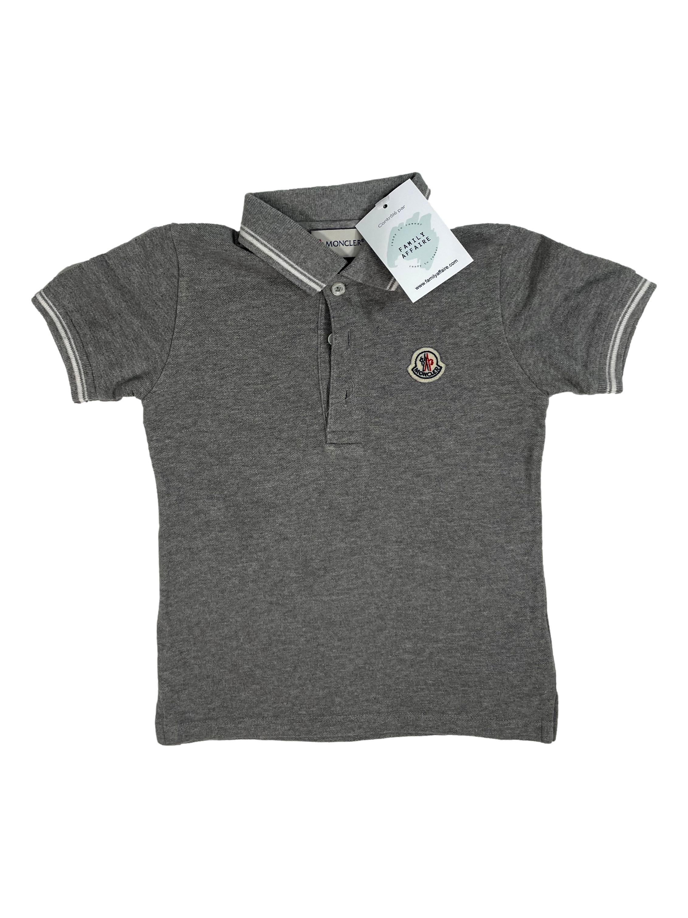 MONCLER 2 ans Tee shirt polo gris occasion FAMILY AFFAIRE