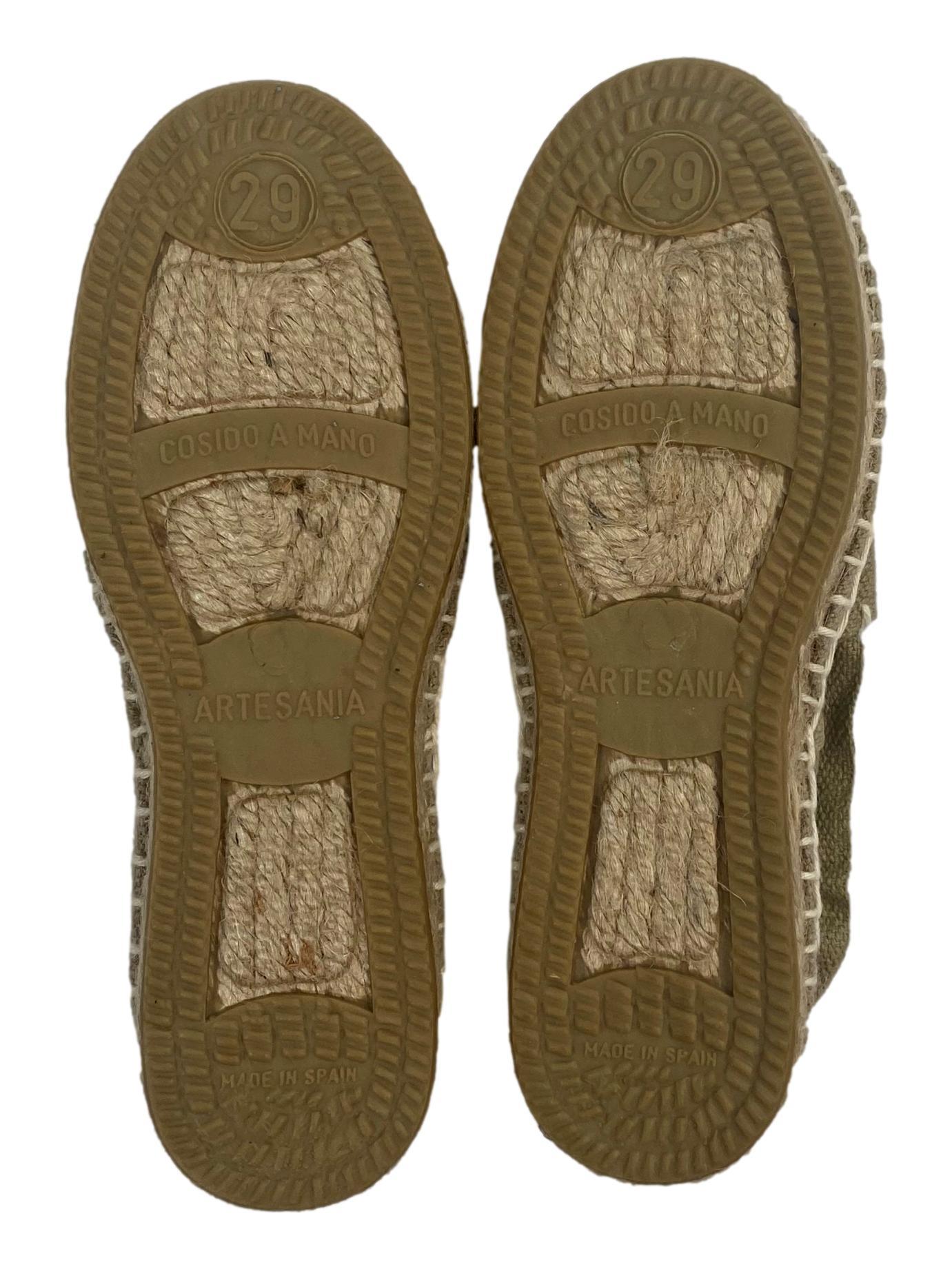 Espadrilles neuves kaki 29