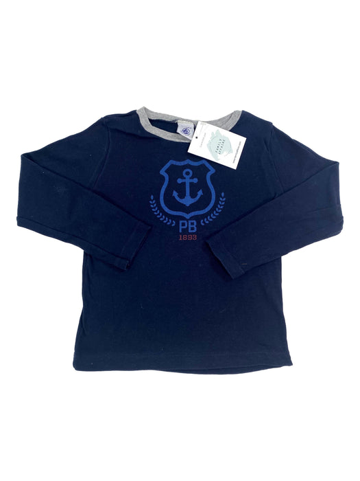 PETIT BATEAU 4 ans tee-shirt marine ancre