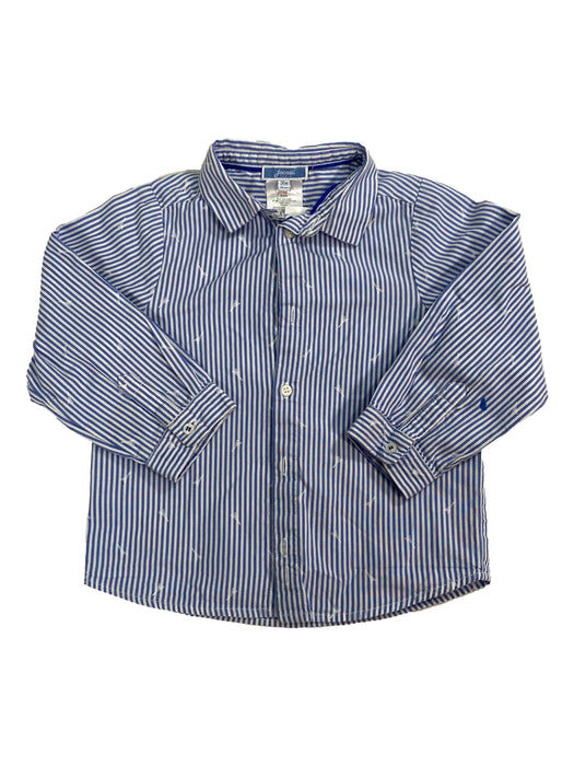 JACADI 3 ans Chemise rayures bleues