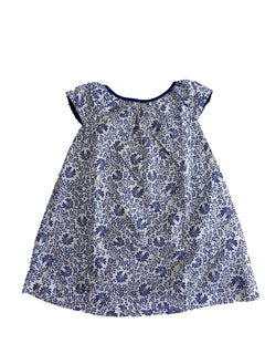 LISON OUTLET Robe bleu fleurs 4 ans