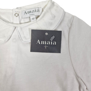 AMAIA outlet tee shirt col blanc 2 ans, 3 ans