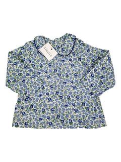 AMAIA outlet 6m, 4 ans blouse fleurs bleu