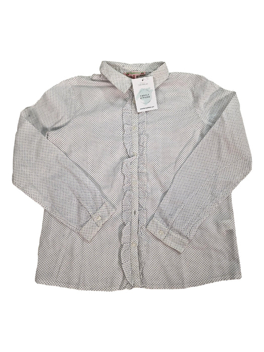 BONPOINT 10 ans blouse pois marine