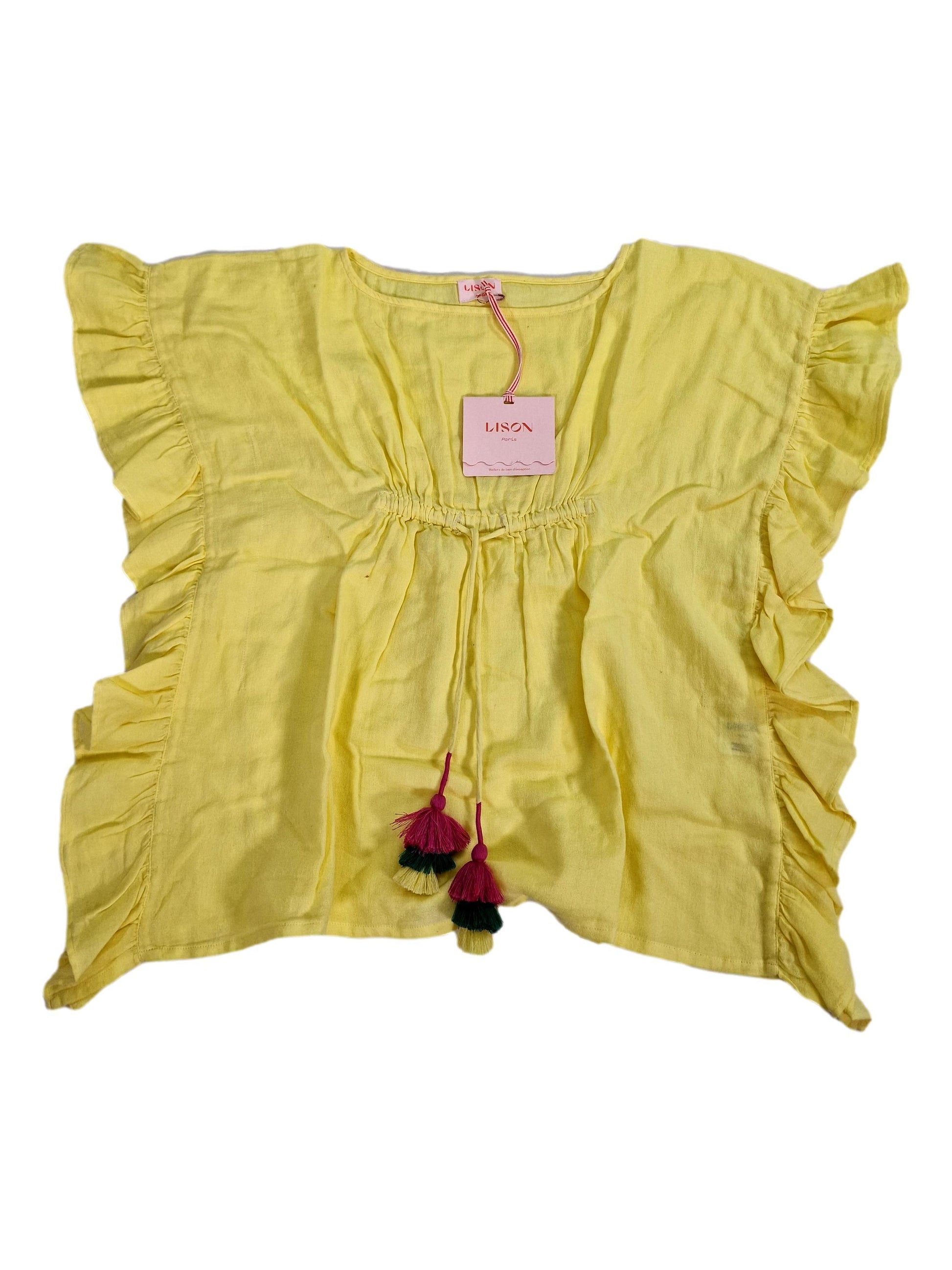 LISON outlet caftan jaune 2/4 ans et 14/16 ans