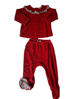 CYRILLUS pyjama rouge 12m