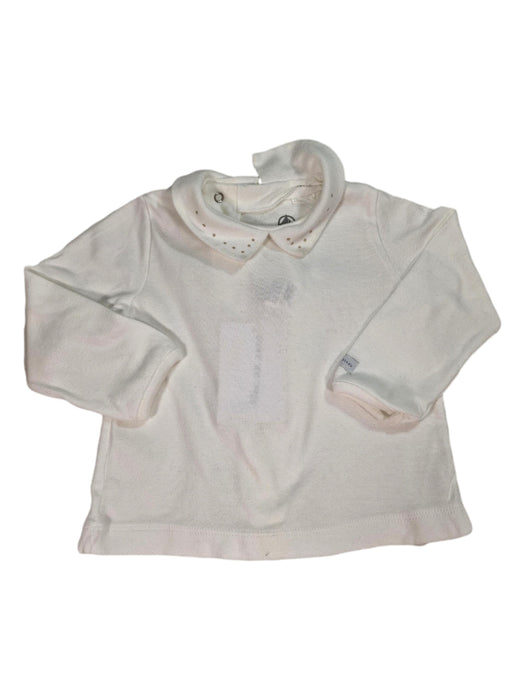 PETIT BATEAU  12m top blanc col étoile