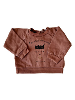 EMILE ET IDA sweat rose 12m