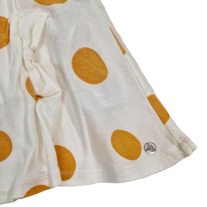 PETIT BATEAU 6 ans jupe pois jaune