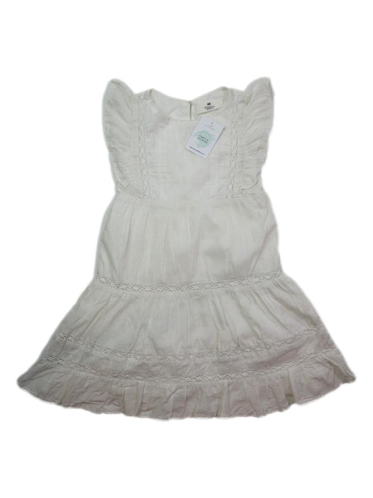 H&M 6 ans robe blanche détails dentelle