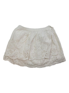 ZARA 7 ans jupe blanche broderie anglaise