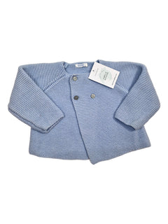 BOUTCHOU gilet bleu ciel 12m