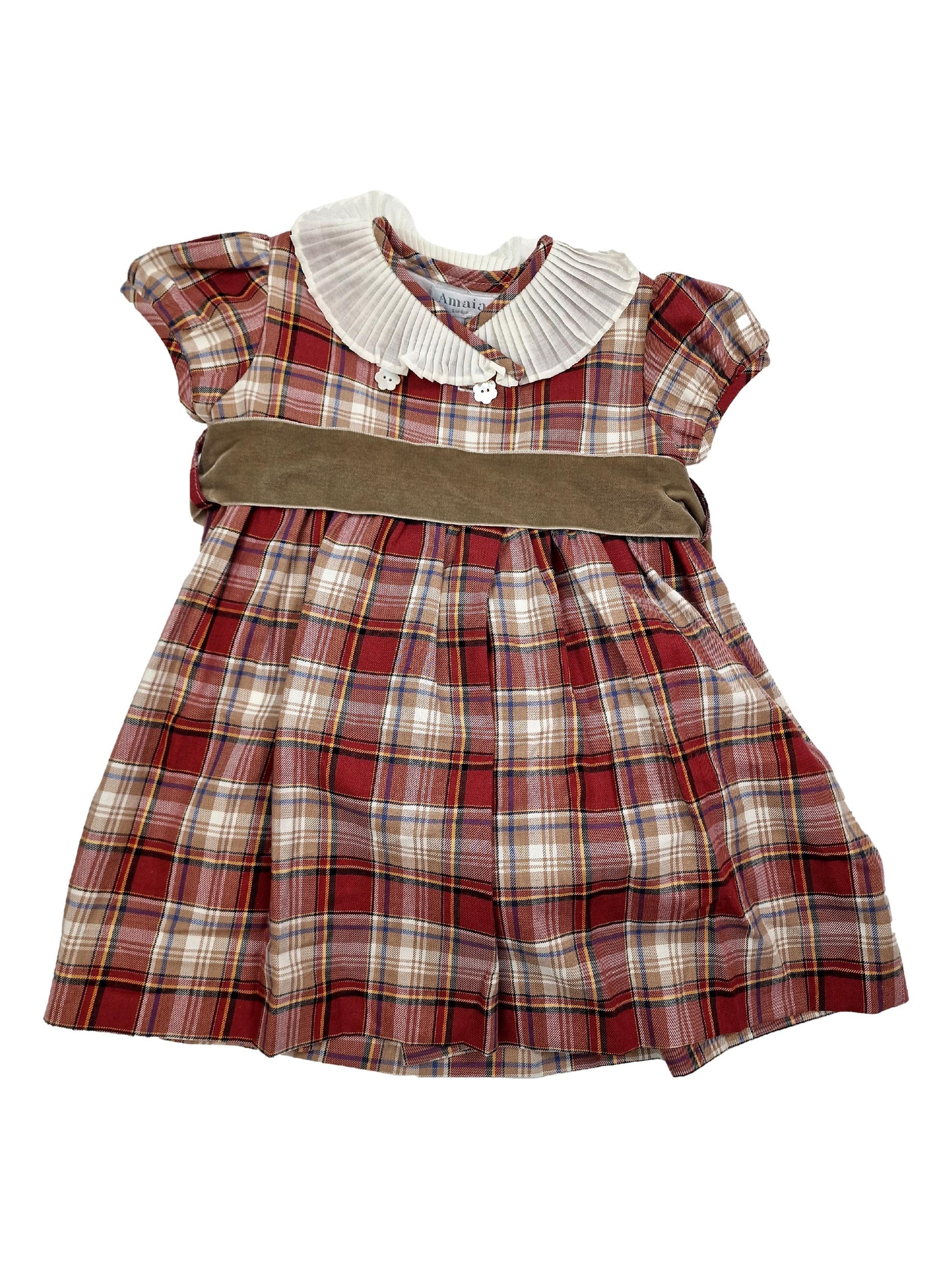 AMAIA outlet robe tartan 2 et 3 ans