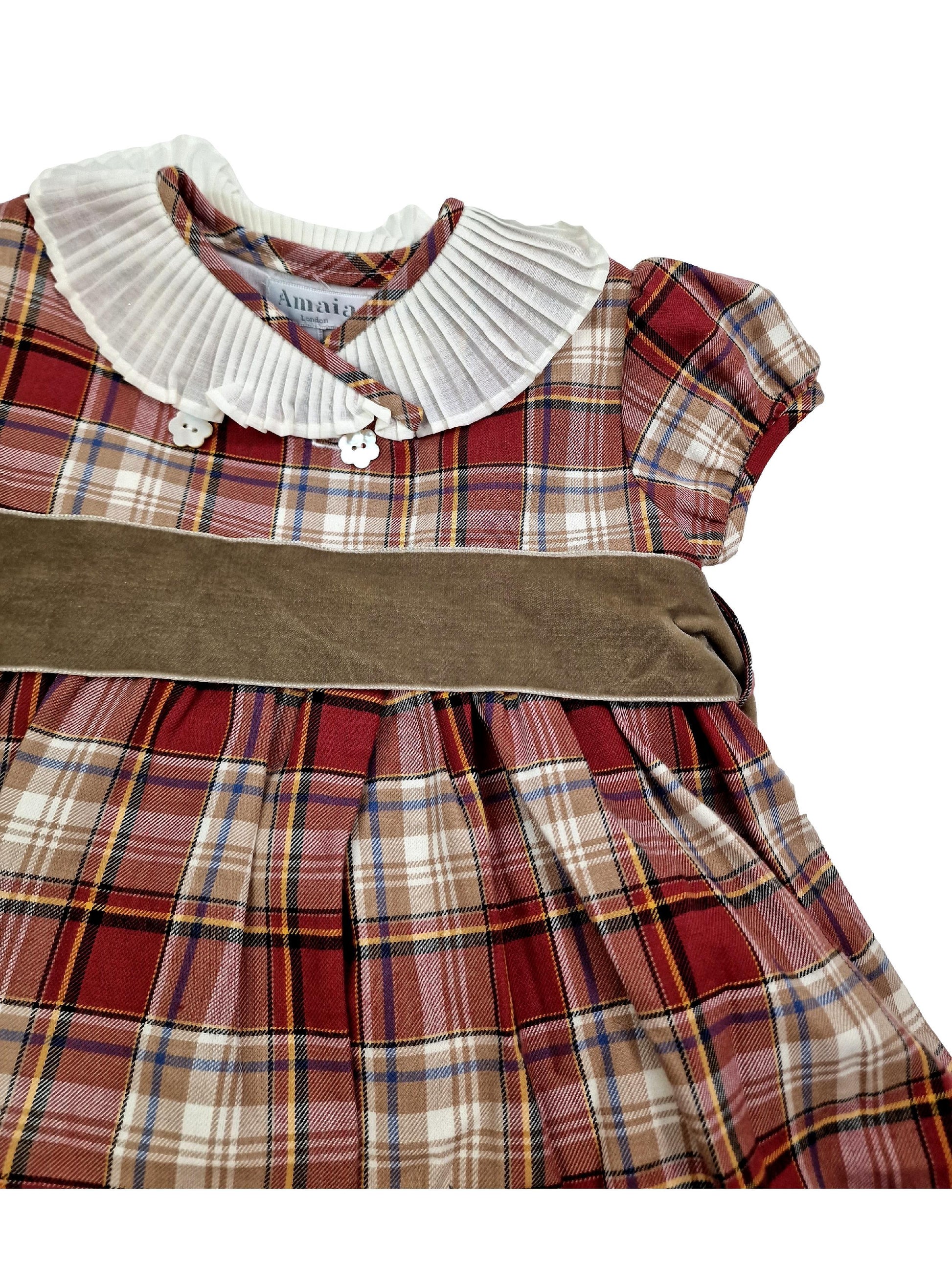 AMAIA outlet robe tartan 2 et 3 ans