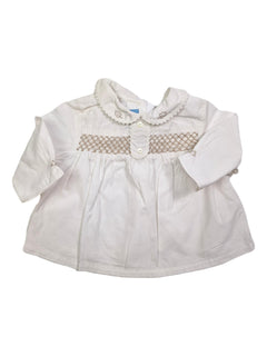 CYRILLUS 1m blouse blanche smock