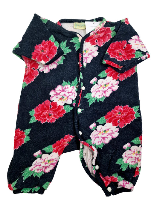 KENZO 6m vintage combi bébé fleurs