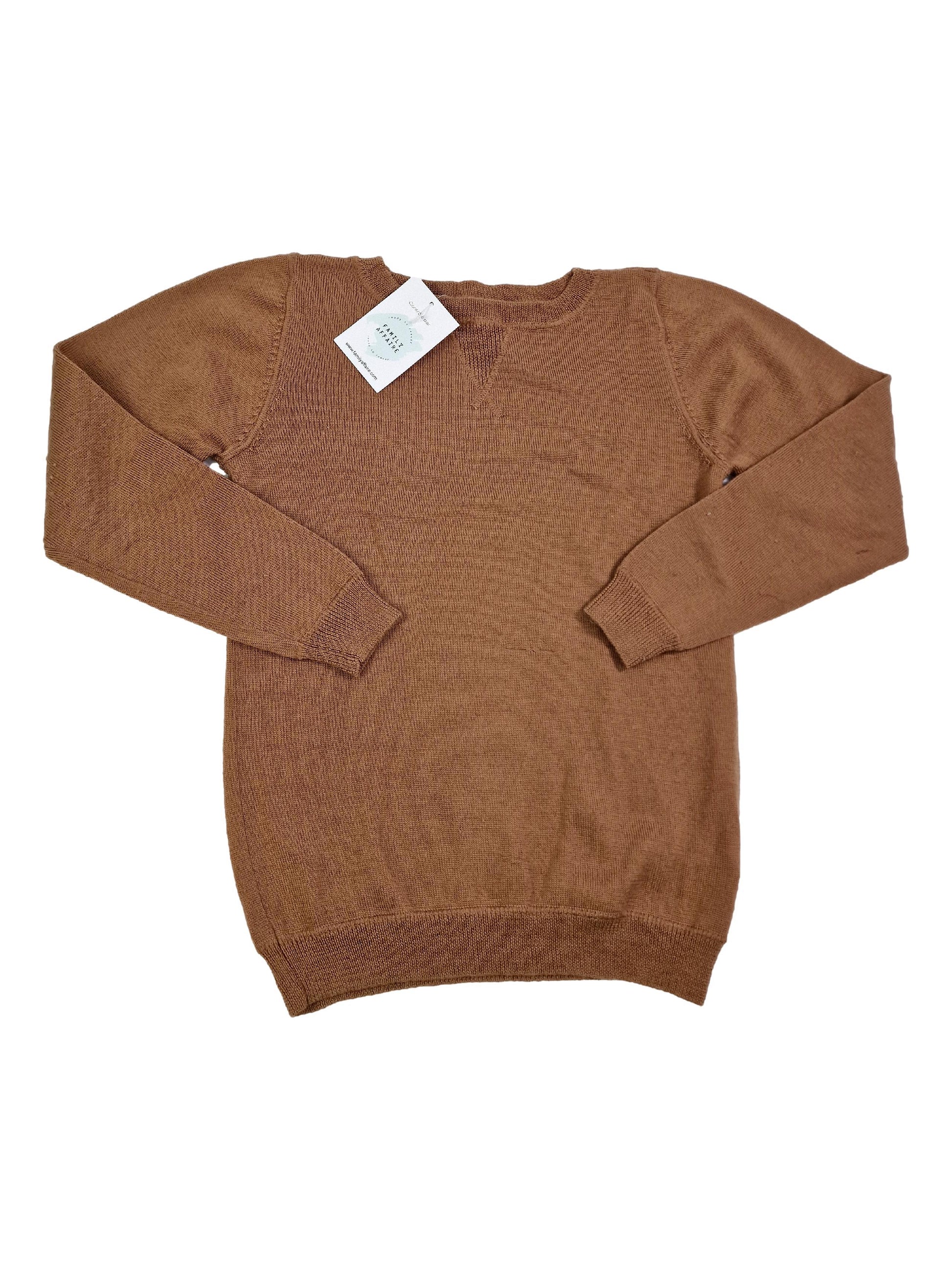 BONTON 10 ans pull marron