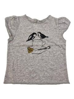 LOUIS LOUISE outlet 6m tee shirt oiseau