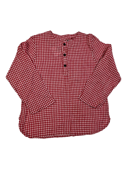 BONTON 10 ans chemise carreaux rouge