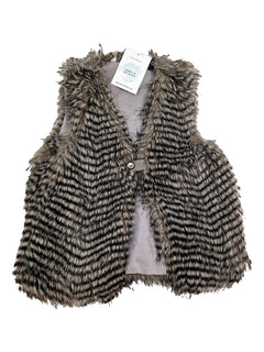 3 POMMES 6 ans gilet fausse fourrure