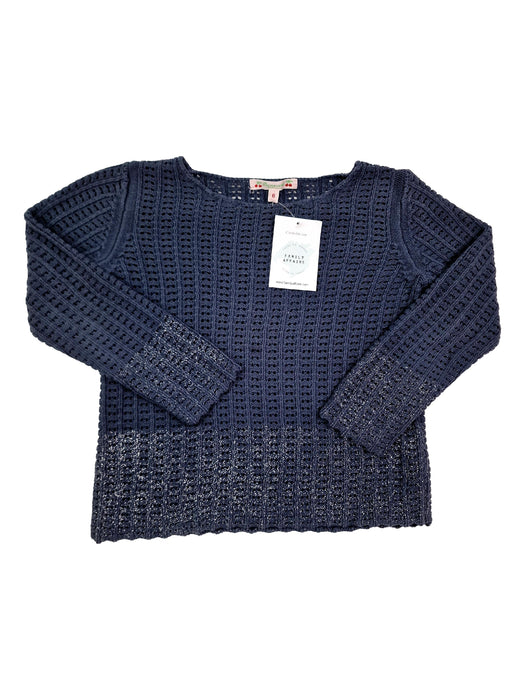 BONPOINT 6 ans pull bleu lurex