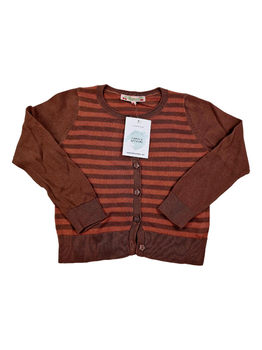 BONPOINT 4 ans gilet rayé marron