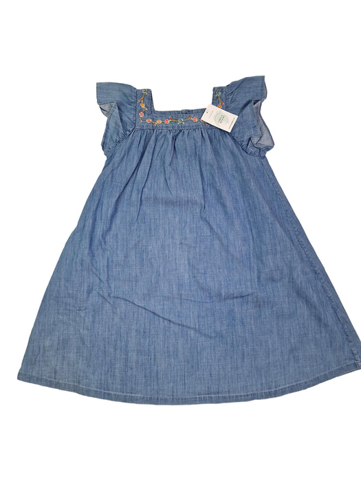 BONTON 8 ans robe bleue brodée