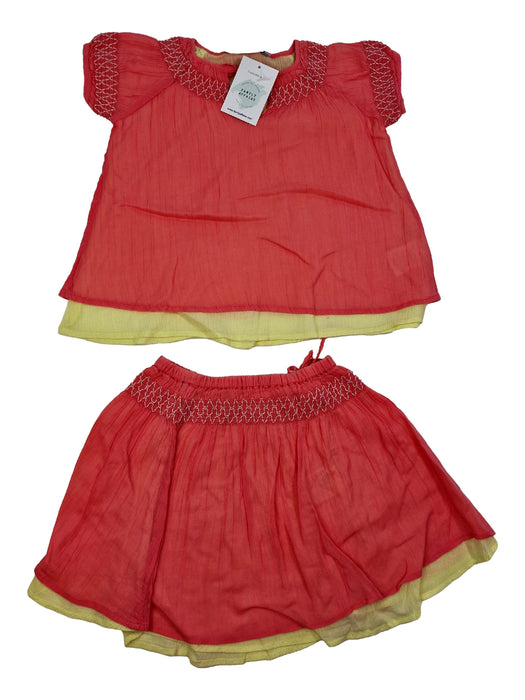 MINI A TURE 3 ans ensemble rose jaune