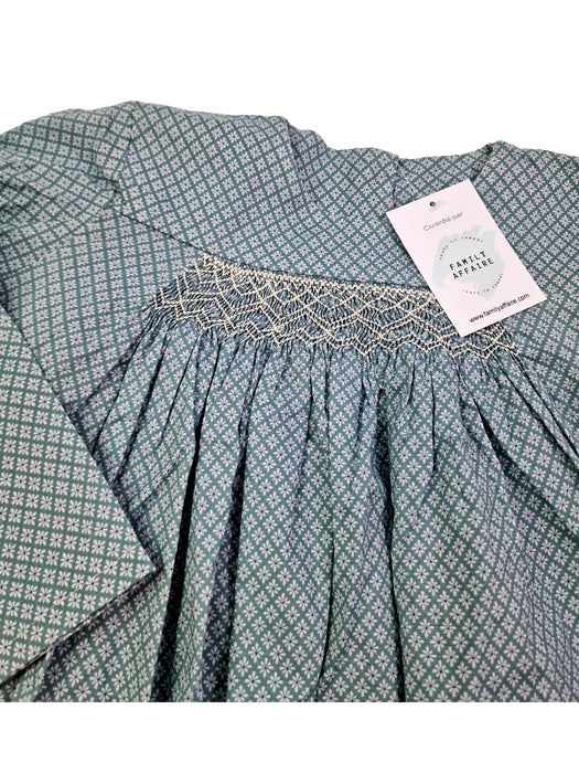 Blouse 8 ans smock verte