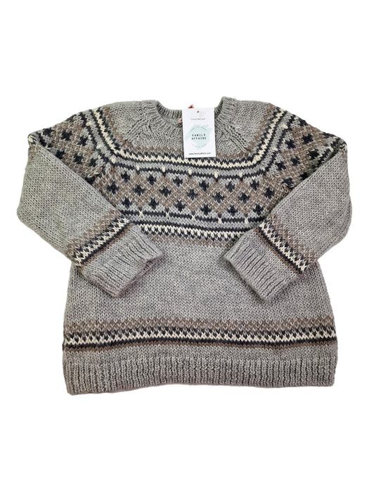 BONPOINT 6 ans pull gris jacquard — FAMILY AFFAIRE