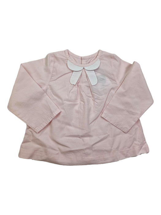 JACADI 36m blouse rose noeud blanc