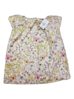 BONPOINT 6 ans robe fleurie blanche