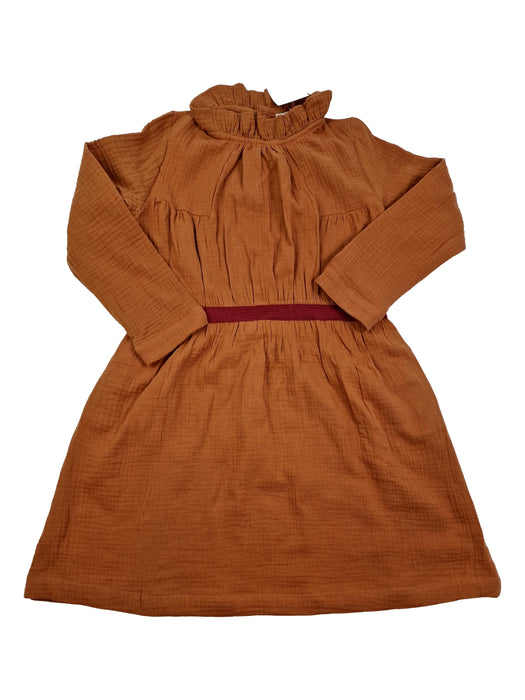 RISU RISU 8 ans  robe marron gaze