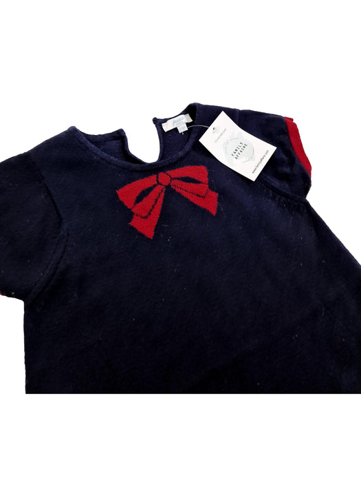 JACADI 4 ans Robe en maille laine bleu