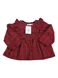 ZARA 3/4 ans blouse tartan