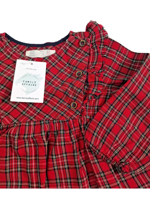 ZARA 3/4 ans blouse tartan