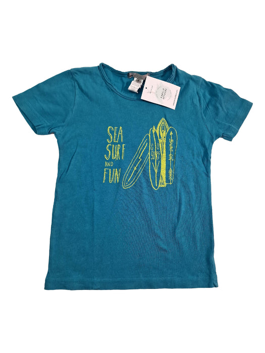 BONPOINT 6 ans tee shirt vert surf