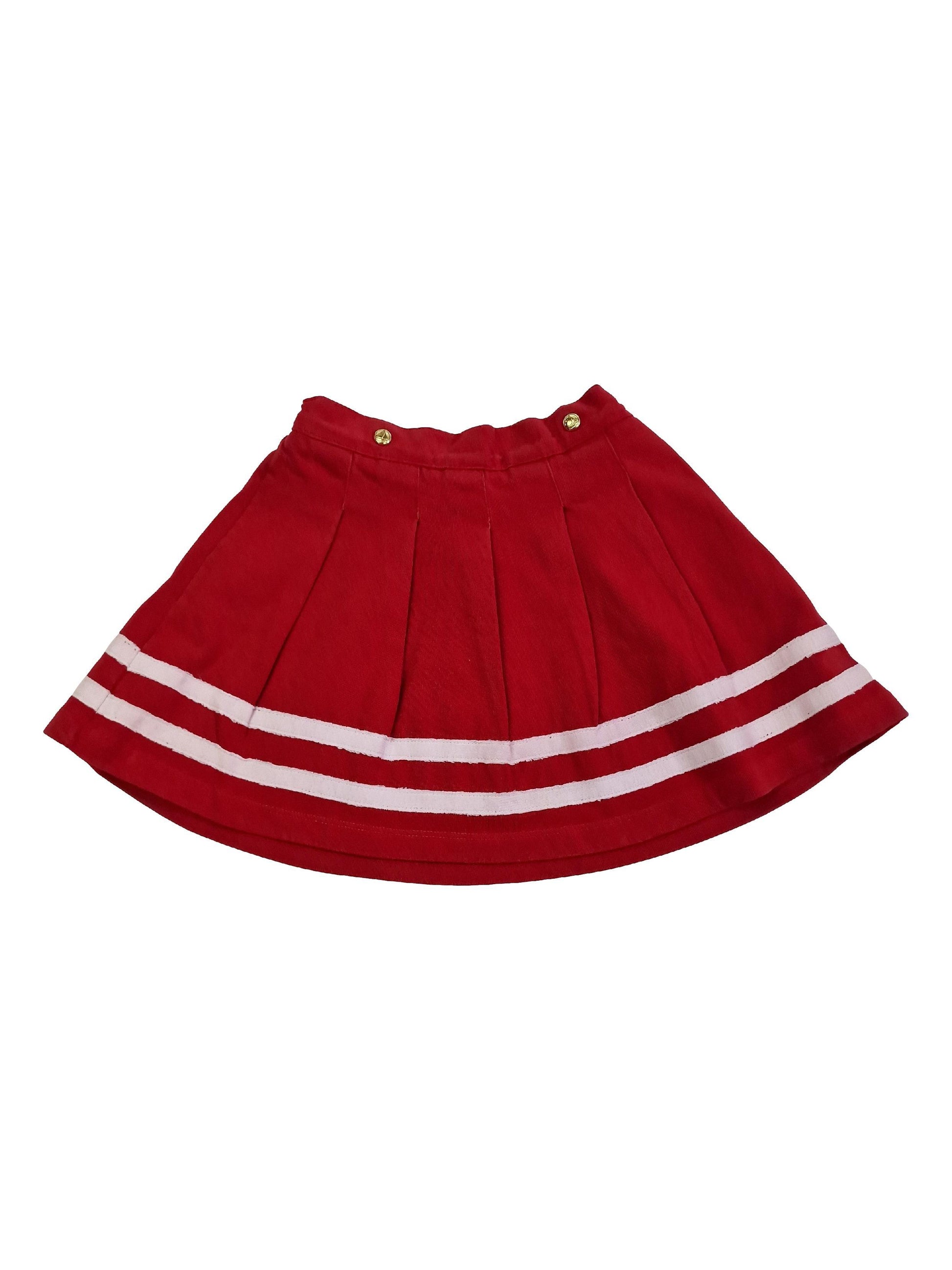 PETIT BATEAU 4 ans jupe rouge