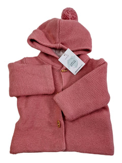 CYRILLUS 9m veste maille rose