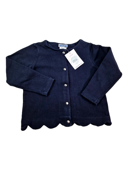 JACADI 4 ans gilet marine molleton