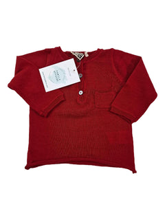 BONTON 6m pull merinos rouge