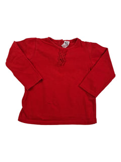 ZARA 6/9m tee shirt rouge