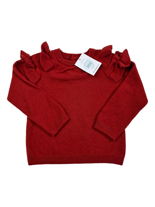 JACADI 4 ans pull rouge cachemire