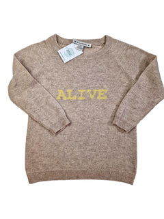 OSCAR ET VALENTINE 6 ans pull beige "alive"