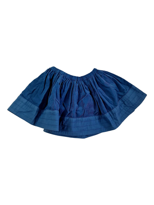 BONTON 6 ans jupe velours bleu