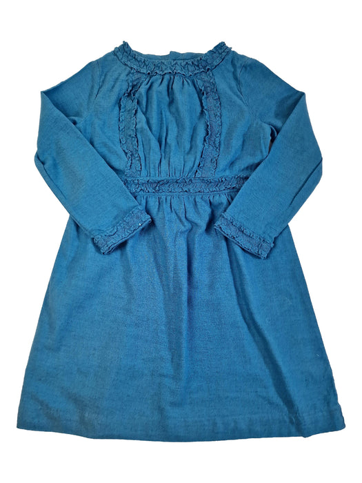 BONPOINT 10 ans robe bleu paon