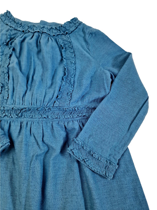 BONPOINT 10 ans robe bleu paon