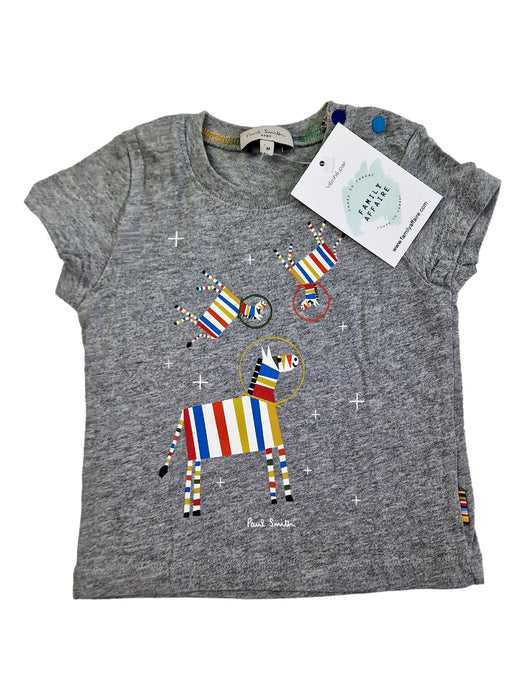 PAUL SMITH 3m tee shirt gris zèbre