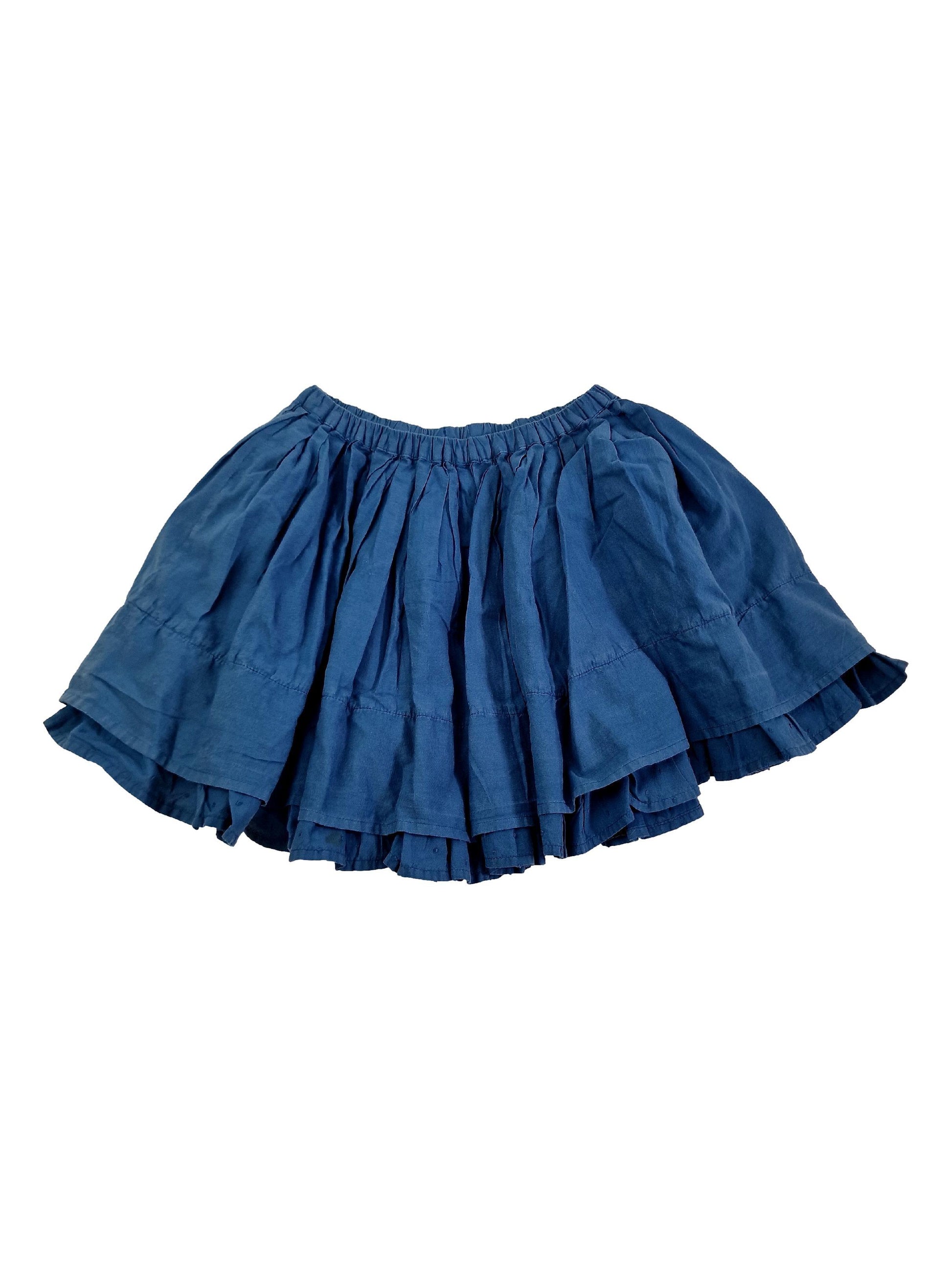 BONTON 6 ans jupe bleue