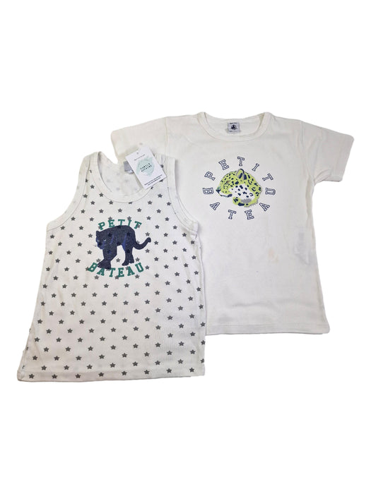 PETIT BATEAU 8 ans lot débardeur et top